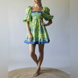 Zimmermann Cut Out Mini Dress AU0  100% Authentic